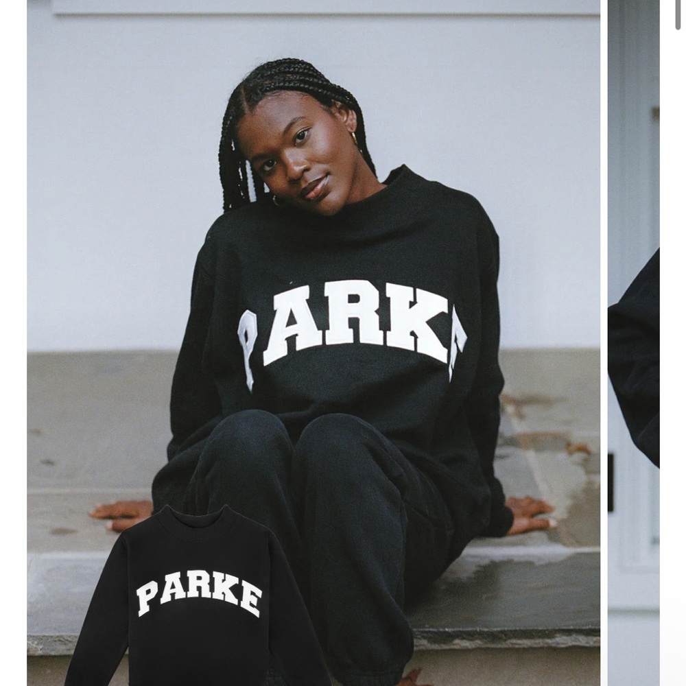 Parke Black Mockneck Sweatshirt